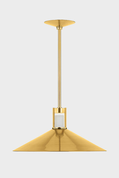 Hudson Valley Clermont 28" 2-Light Pendant Aged Brass detail view 3