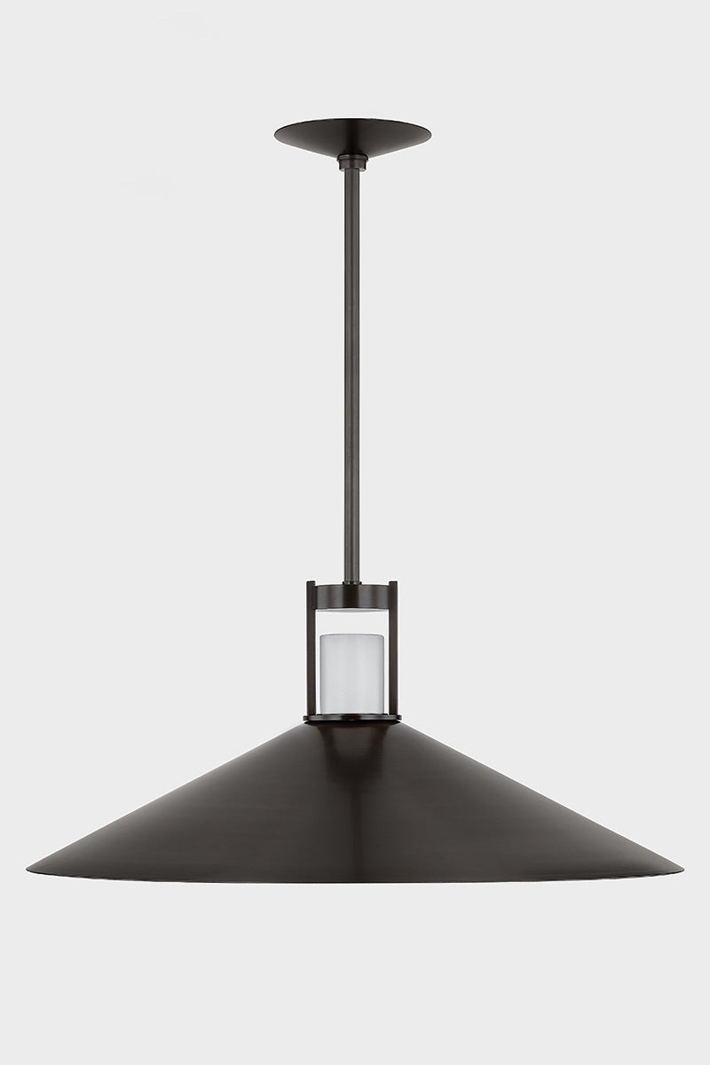Hudson Valley Clermont 28" 2-Light Pendant Distressed Bronze detail view 3