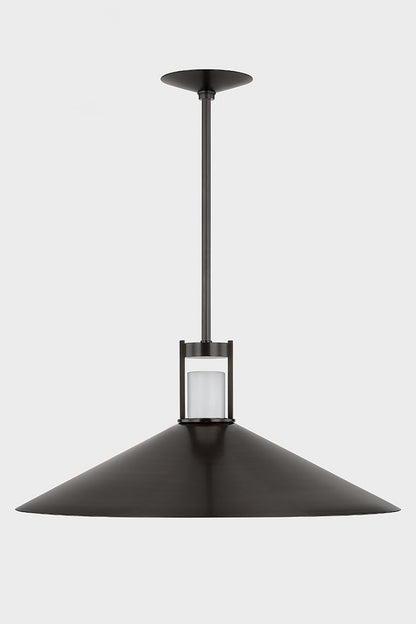 Hudson Valley Clermont 28" 2-Light Pendant Distressed Bronze detail view 3