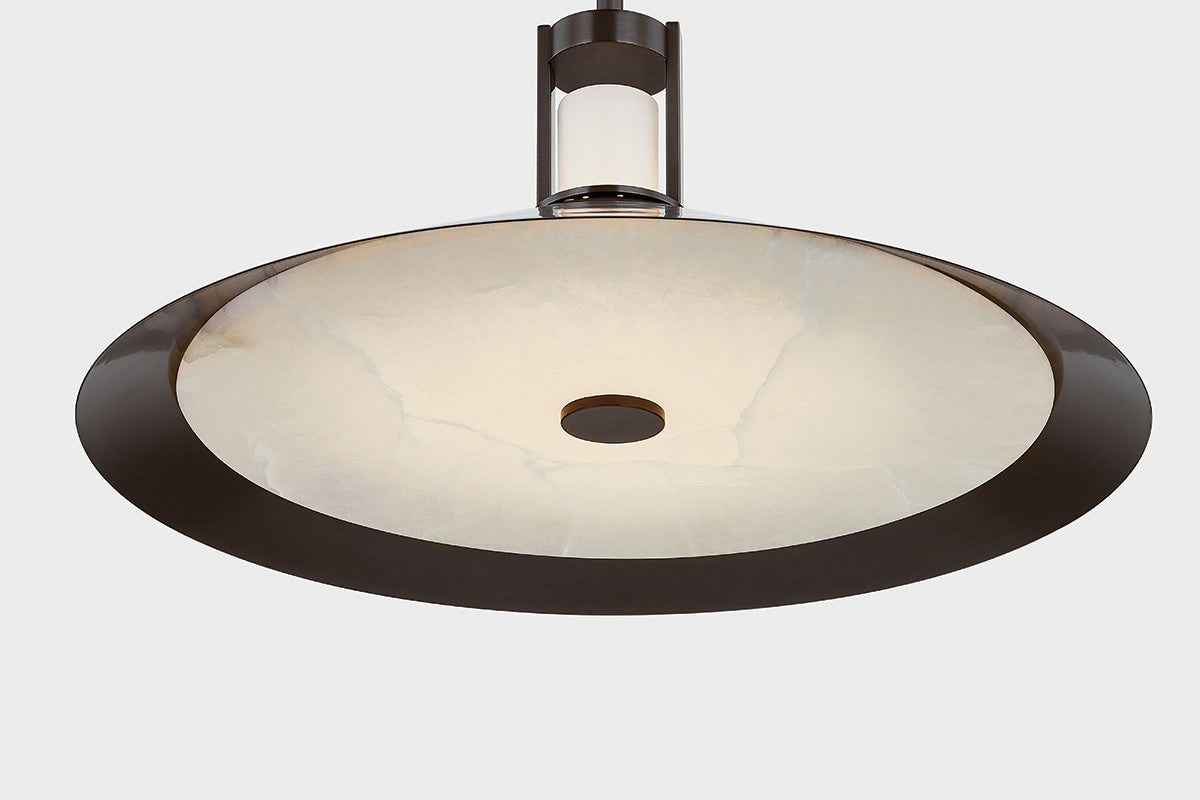 Hudson Valley Clermont 28" 2-Light Pendant Distressed Bronze detail view 4