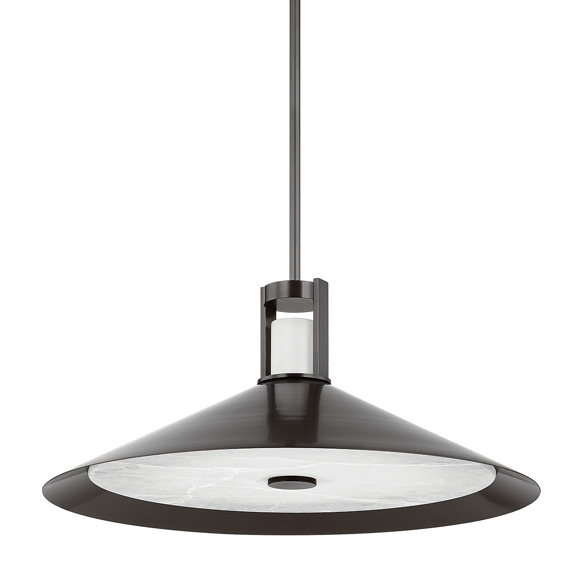 Hudson Valley Clermont 28" 2-Light Pendant Distressed Bronze