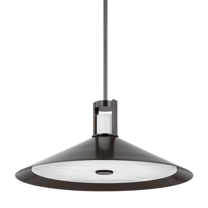 Hudson Valley Clermont 28" 2-Light Pendant Distressed Bronze