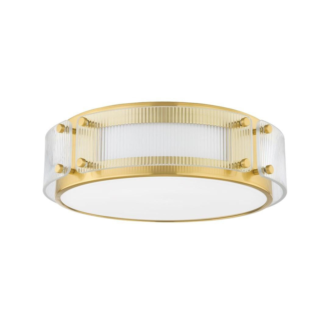 Hudson Valley Clifford Flush Mount Aged Brass
