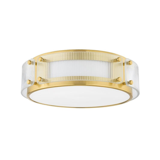 Hudson Valley Clifford Flush Mount Aged Brass