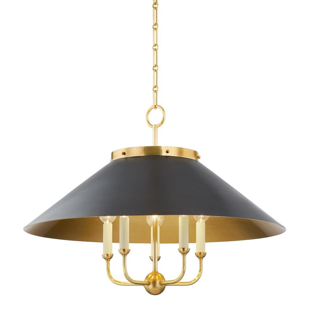 Hudson Valley Clivedon Chandelier Aged Brass, Distressed Bronze