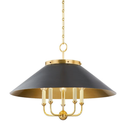 Hudson Valley Clivedon Chandelier Aged Brass, Distressed Bronze