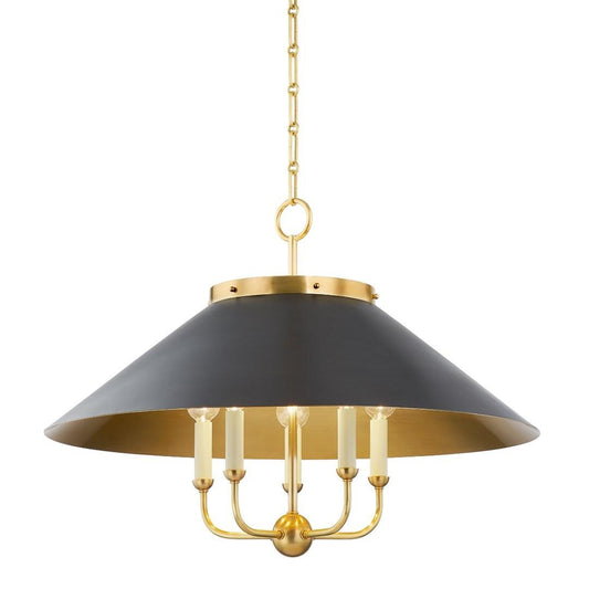 Hudson Valley Clivedon Chandelier Aged Brass, Distressed Bronze
