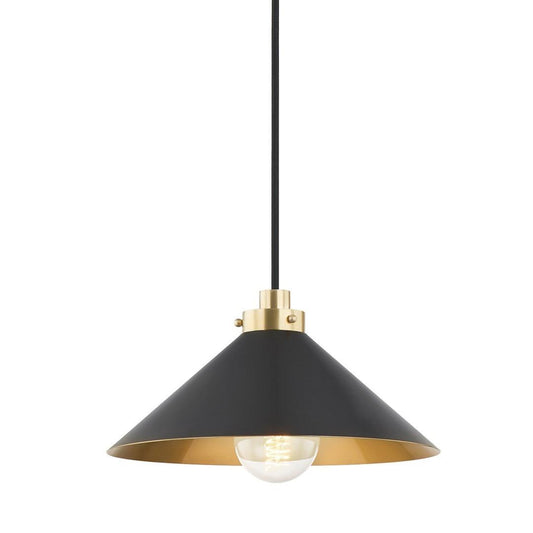 Hudson Valley Clivedon Pendant Aged Brass, Distressed Bronze