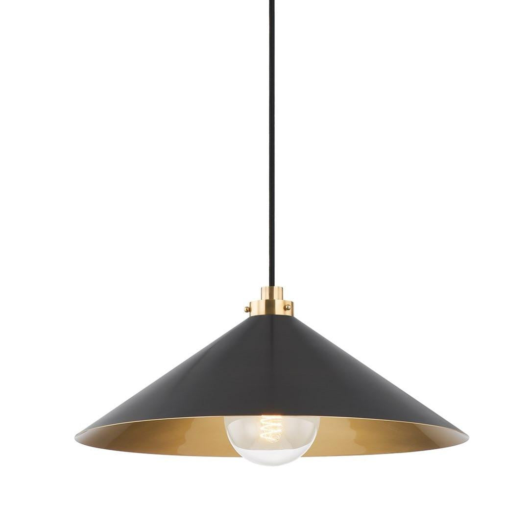 Hudson Valley Clivedon Pendant Aged Brass, Distressed Bronze
