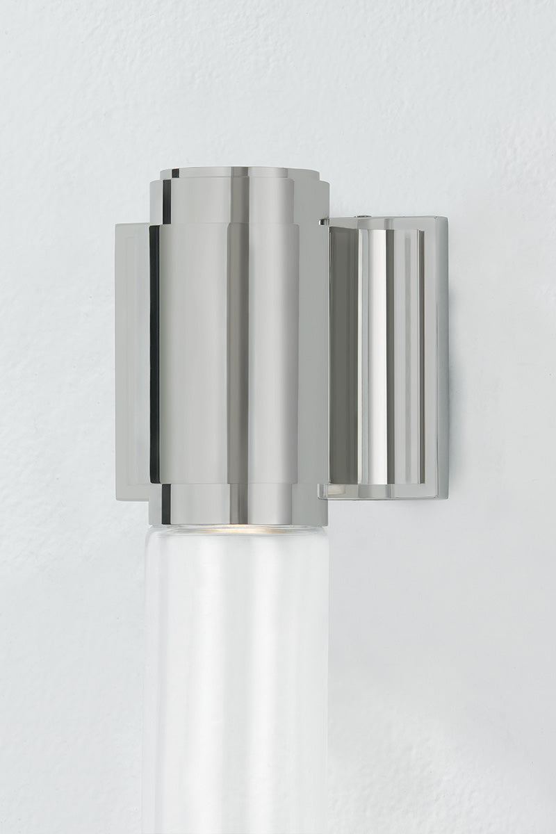 Hudson Valley Colrain Wall Sconce in Polished Nickel, room setting 2