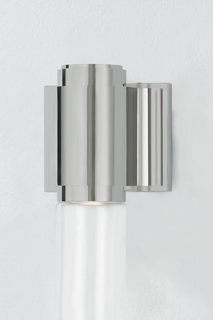 Hudson Valley Colrain Wall Sconce in Polished Nickel, room setting 2