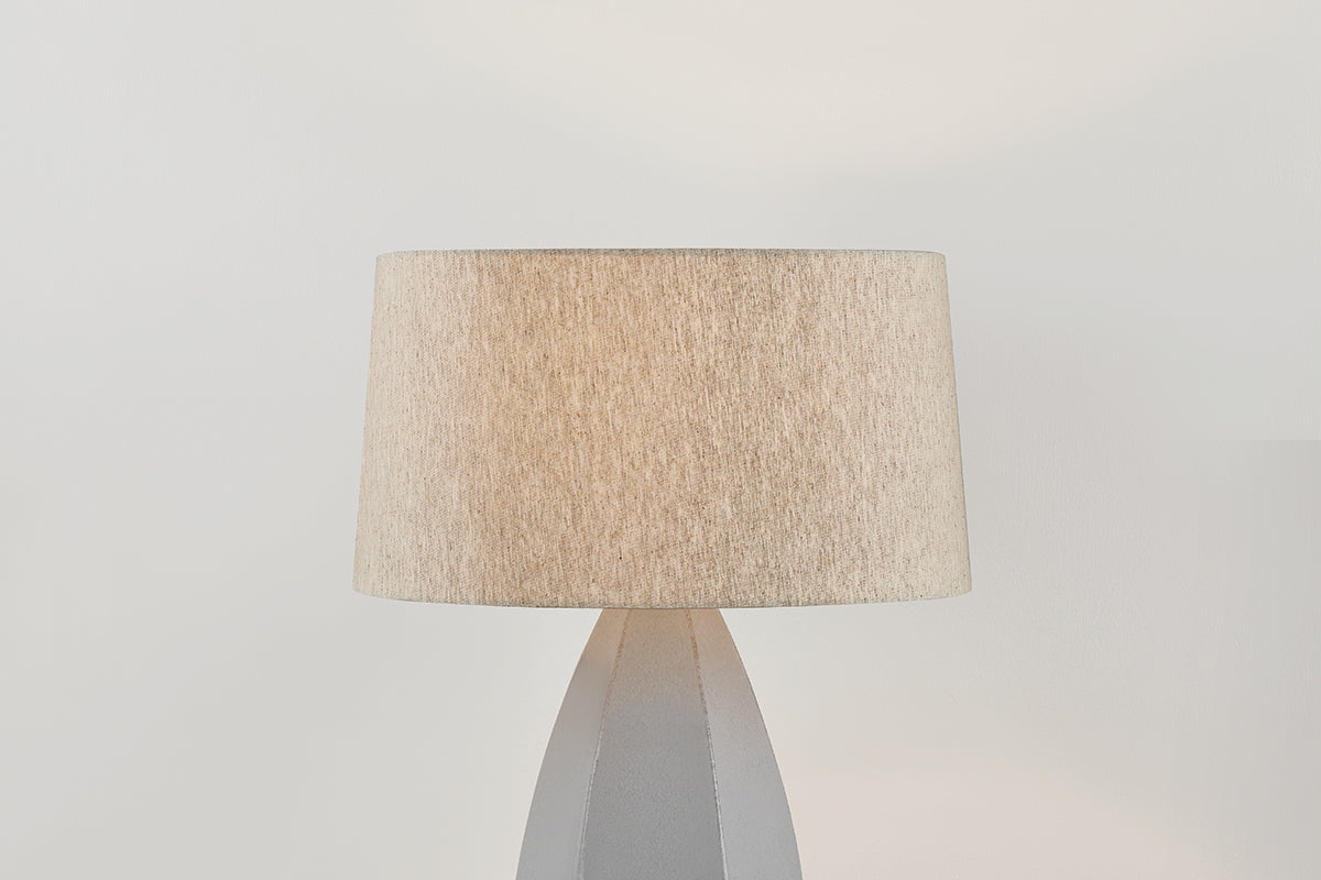 Hudson Valley Colwyn Table Lamp in Aged Brass / Ceramic Dove White, room setting 2