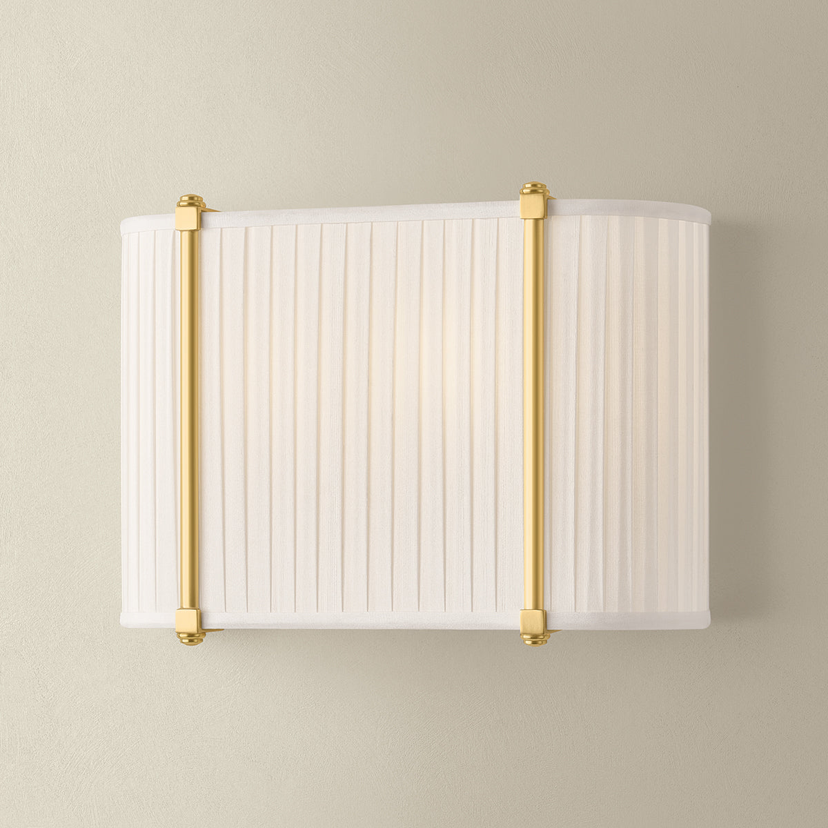 Hudson Valley Cornell 12" 2-Light Wall Sconce in Aged Brass, alternate view 2