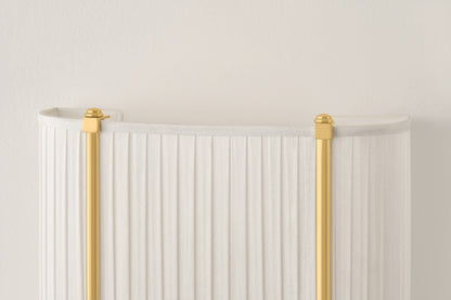 Hudson Valley Cornell 12" 2-Light Wall Sconce in Aged Brass, room setting 2
