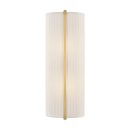 Hudson Valley Cornell 6.5" 2-Light Wall Sconce Aged Brass