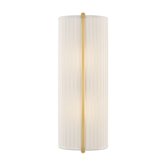 Hudson Valley Cornell 6.5" 2-Light Wall Sconce Aged Brass