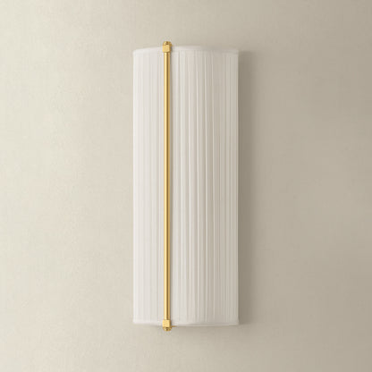 Hudson Valley Cornell 6.5" 2-Light Wall Sconce in Aged Brass, alternate view 1