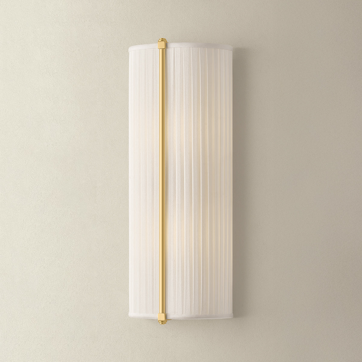 Hudson Valley Cornell 6.5" 2-Light Wall Sconce in Aged Brass, alternate view 2