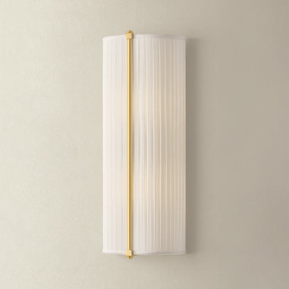 Hudson Valley Cornell 6.5" 2-Light Wall Sconce in Aged Brass, alternate view 2