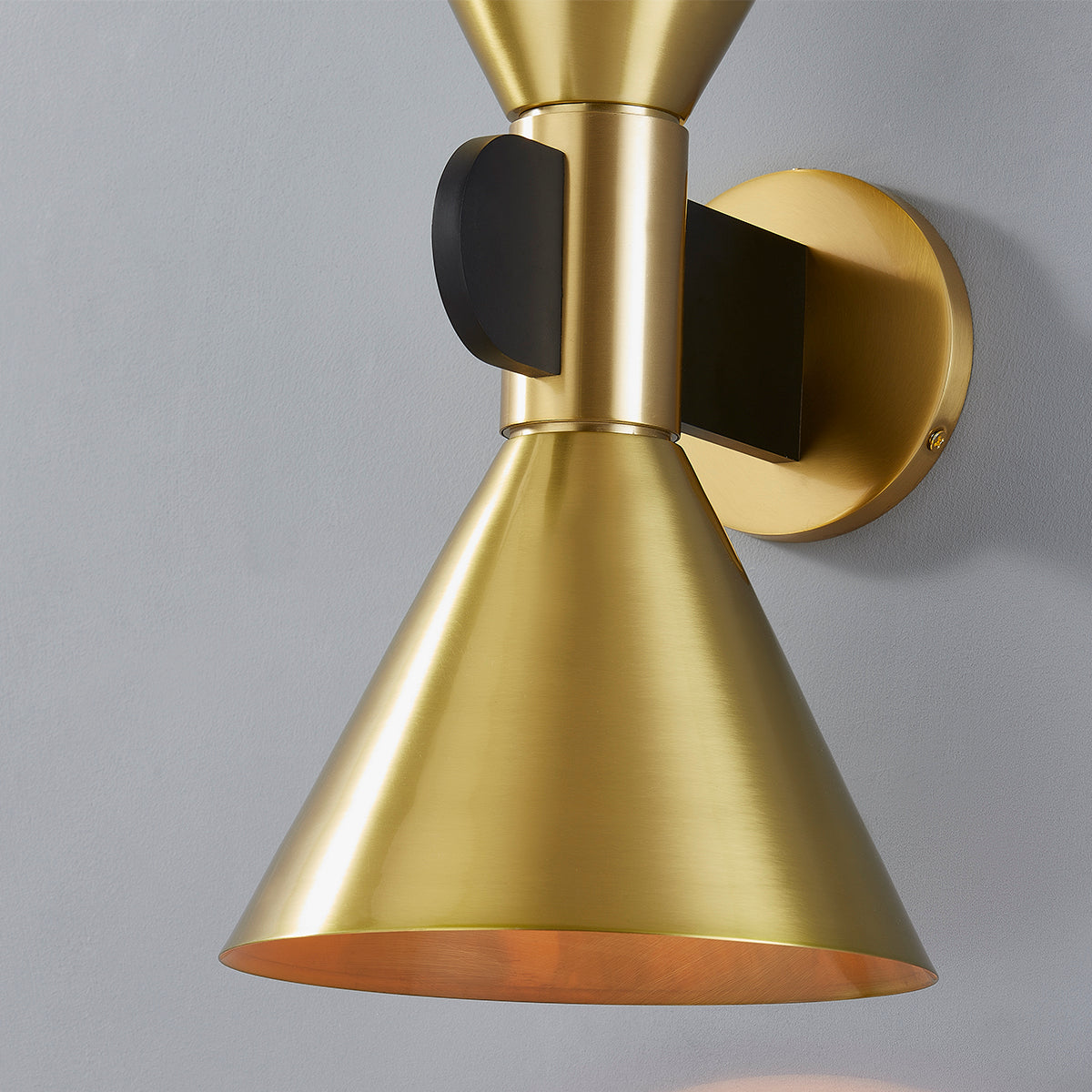 Hudson Valley Cranston 2-Light Wall Sconce in Aged Brass, alternate view 1