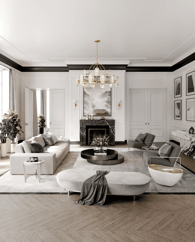 Hudson Valley Danes Chandelier Gold 50"W x 33"H