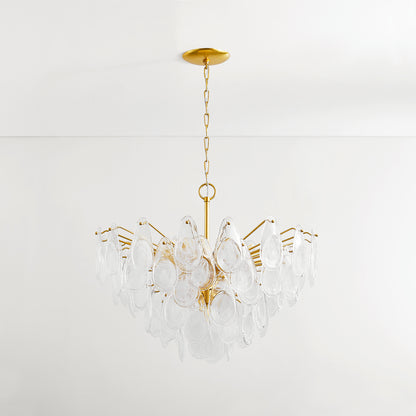 Hudson Valley Darcia 15-Light Chandelier Aged Brass detail view 1