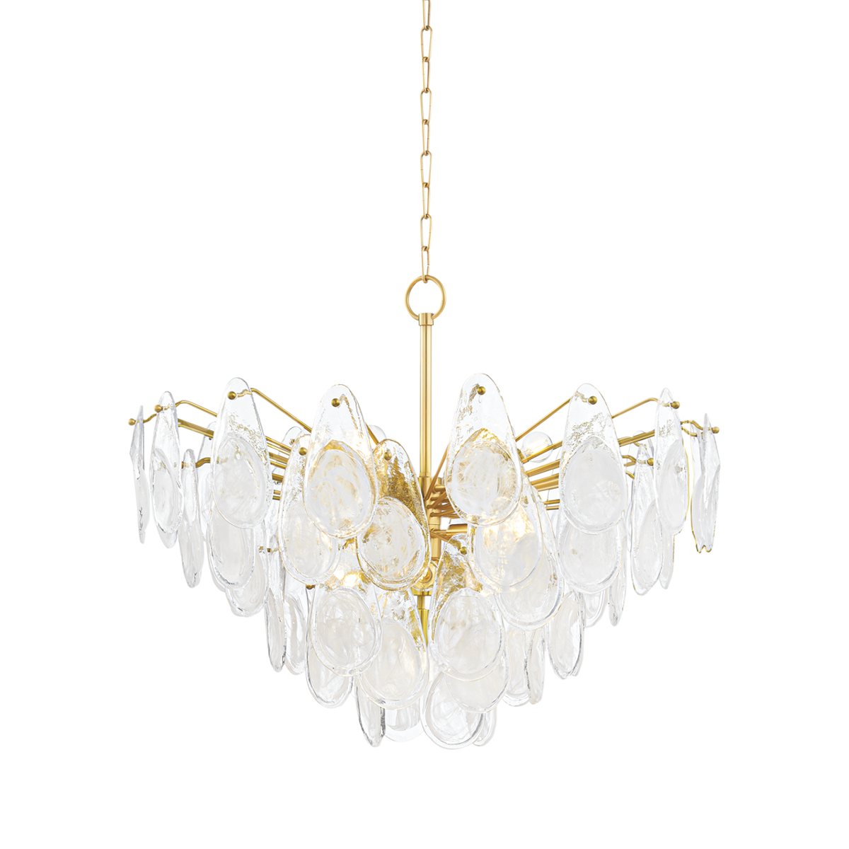 Hudson Valley Darcia 15-Light Chandelier Aged Brass
