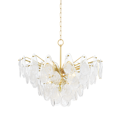 Hudson Valley Darcia 15-Light Chandelier Aged Brass