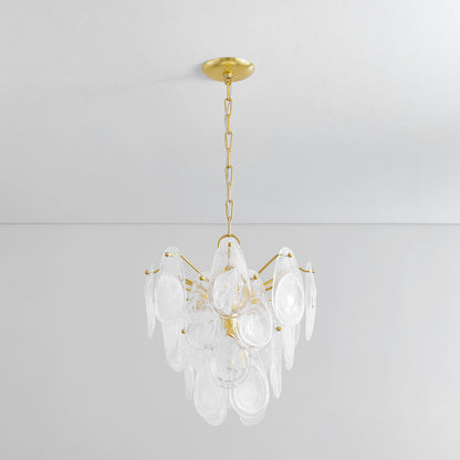 Hudson Valley Darcia 5-Light Chandelier Aged Brass detail view 1