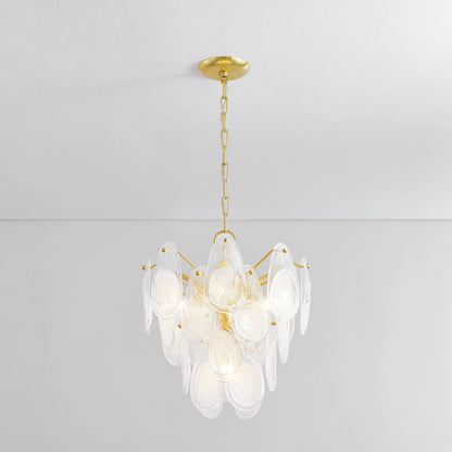 Hudson Valley Darcia 5-Light Chandelier Aged Brass detail view 2