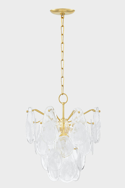 Hudson Valley Darcia 5-Light Chandelier Aged Brass detail view 3