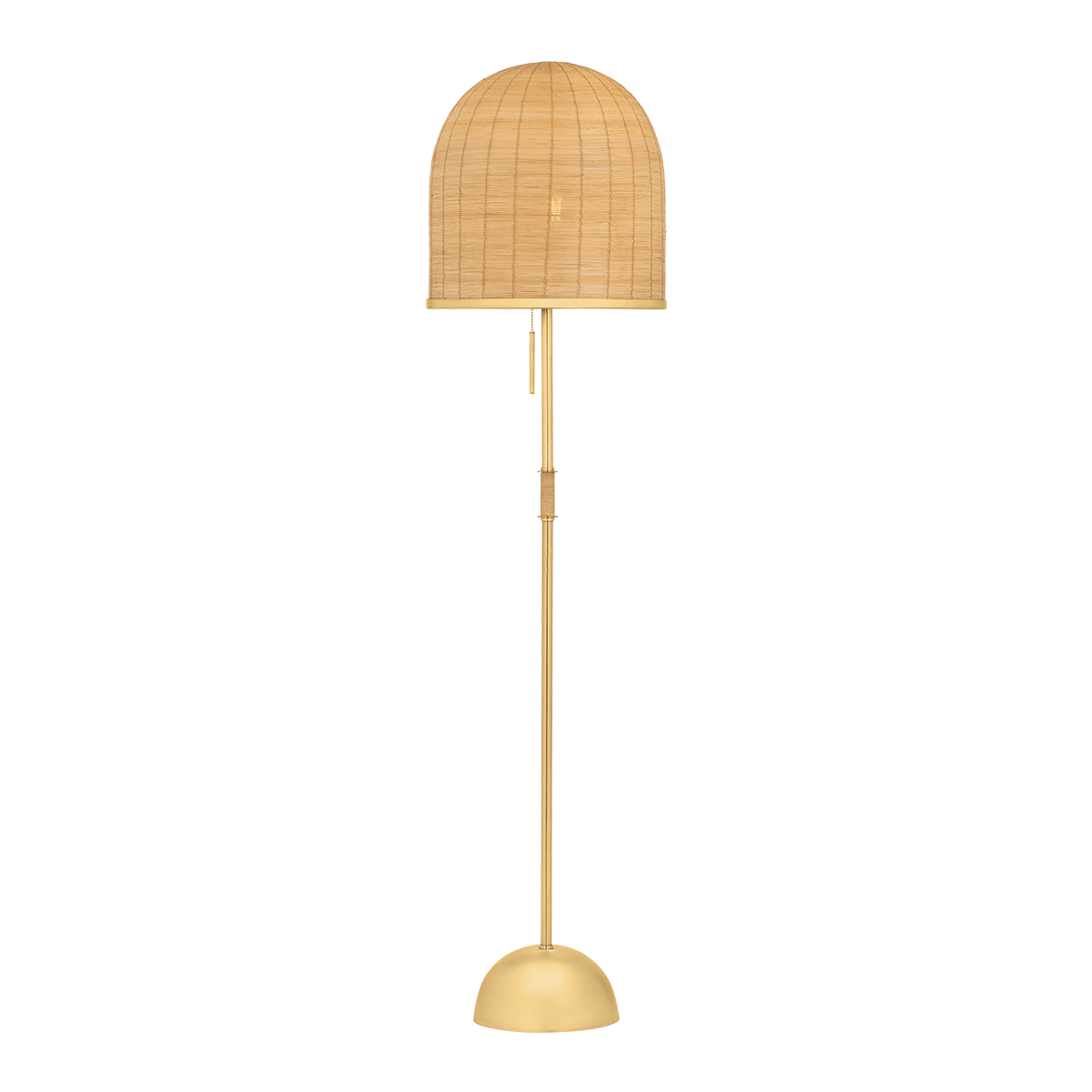 Hudson Valley Darfield Floor Lamp Aged Brass