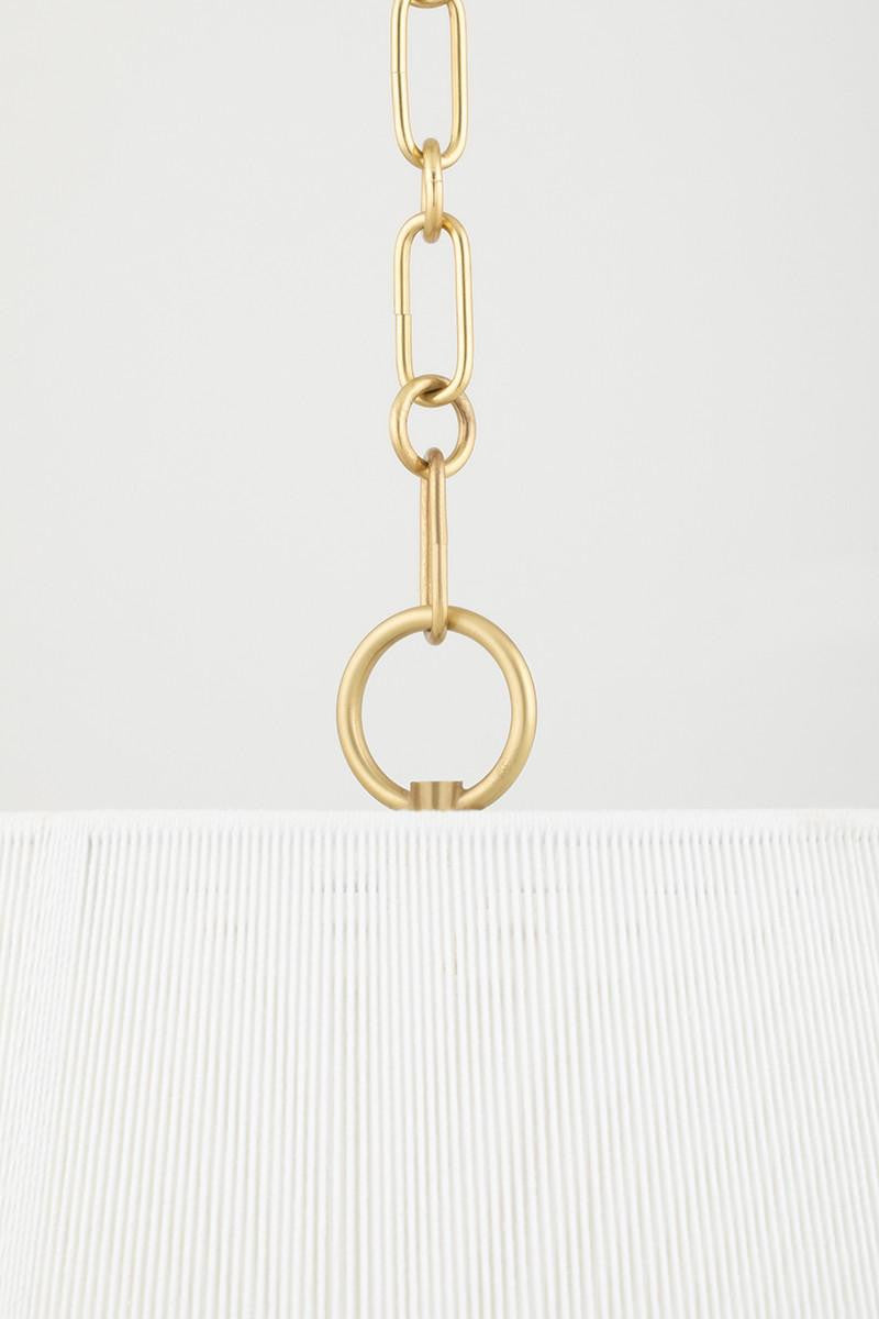 Hudson Valley Debi Pendant Aged Brass 18.75"H x 30.5"W