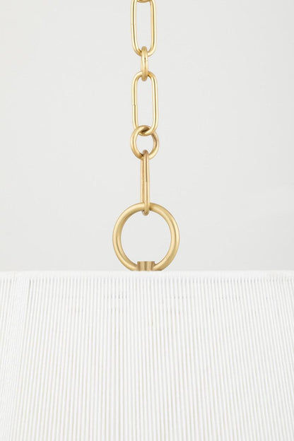 Hudson Valley Debi Pendant Aged Brass 18.75"H x 30.5"W