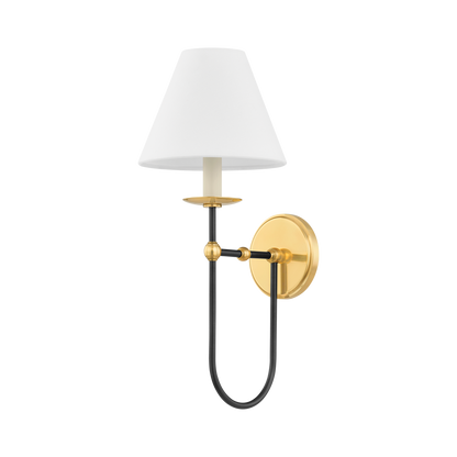 Hudson Valley Demarest Wall Sconce Aged Brass/Distressed Bronze