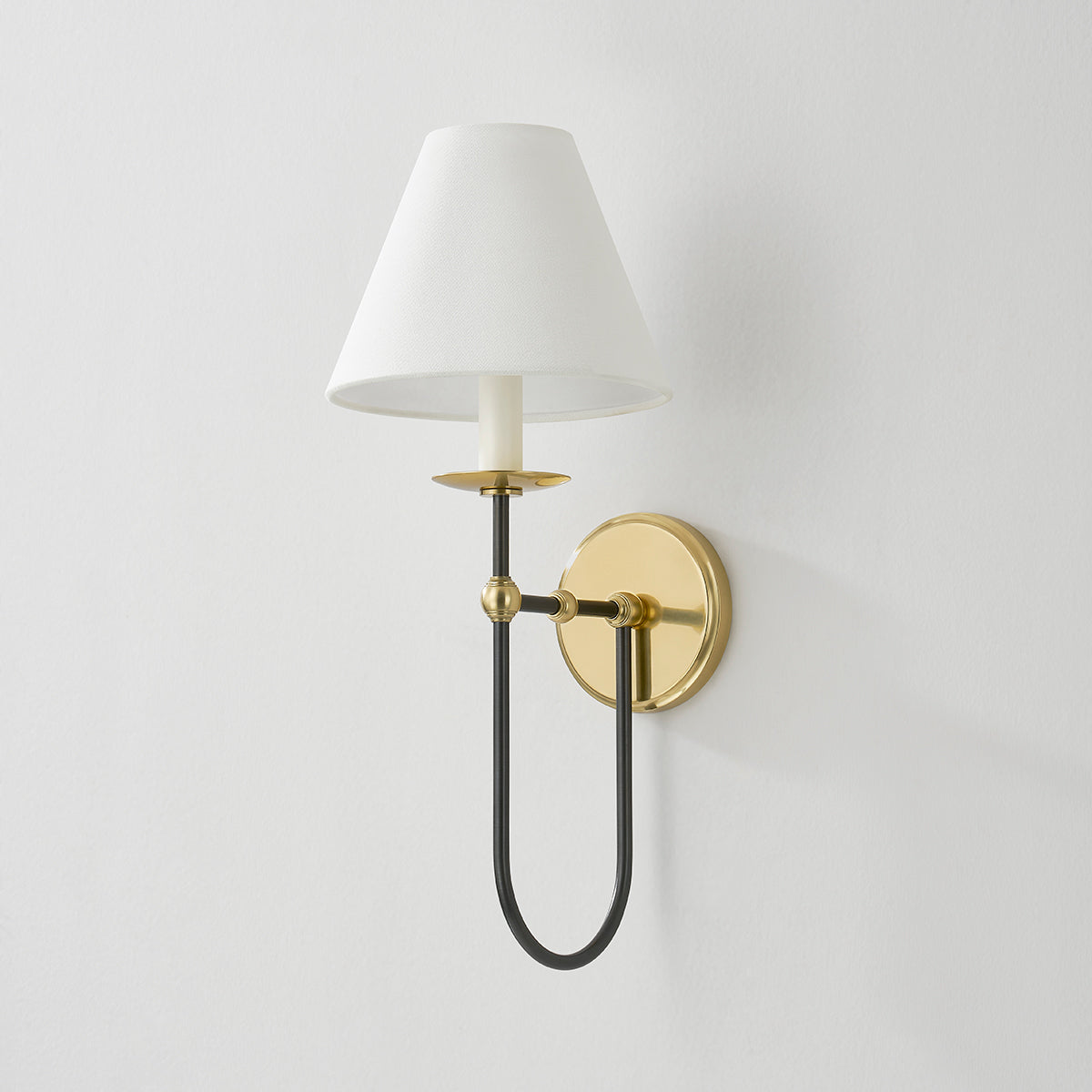 Hudson Valley Demarest Wall Sconce Aged Brass/Distressed Bronze detail view 1