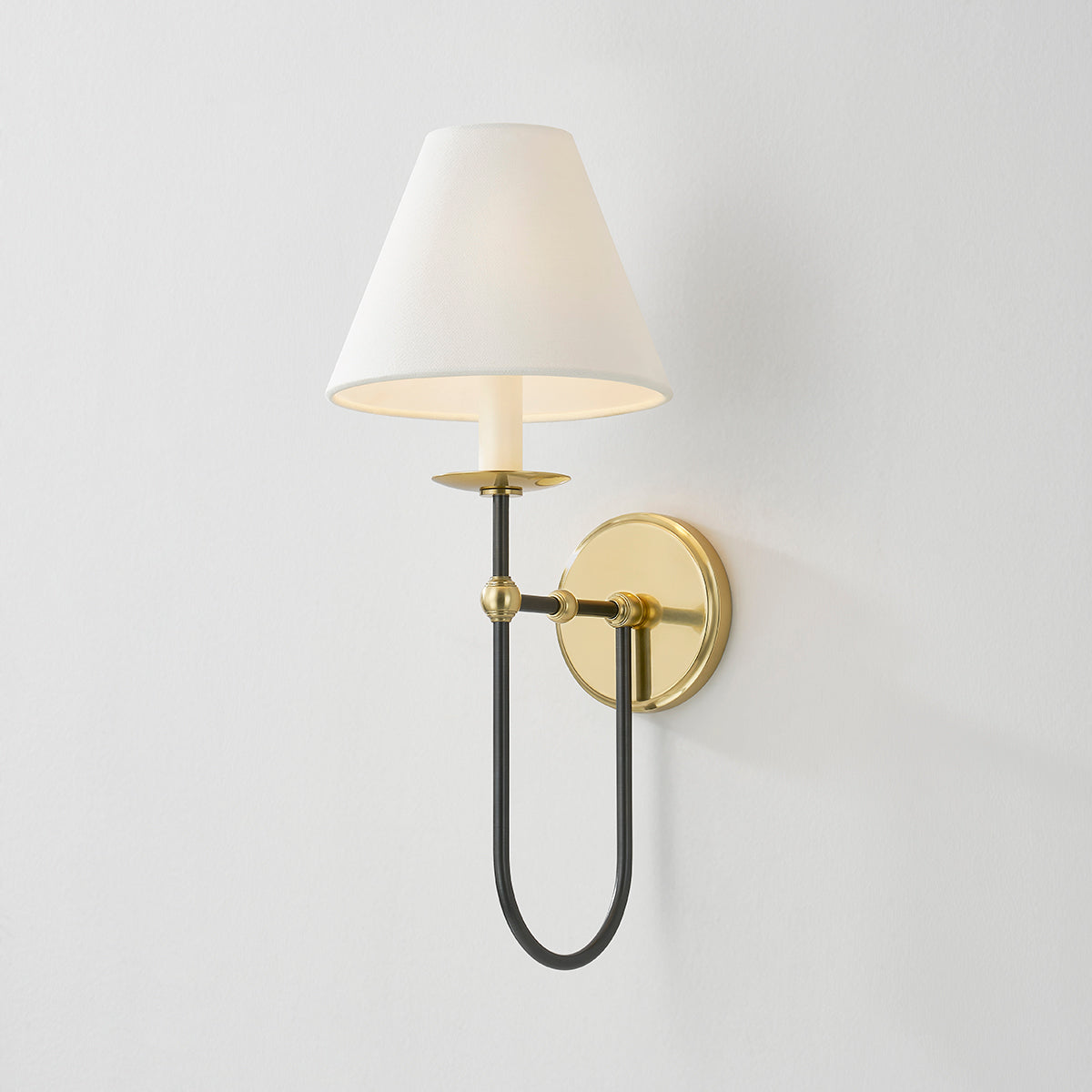 Hudson Valley Demarest Wall Sconce Aged Brass/Distressed Bronze detail view 2