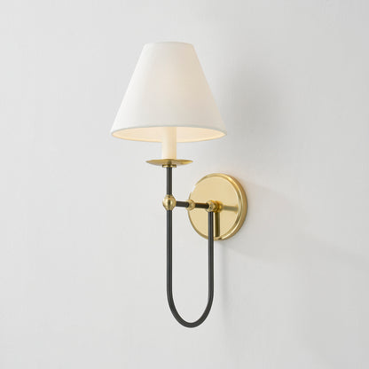 Hudson Valley Demarest Wall Sconce Aged Brass/Distressed Bronze detail view 2