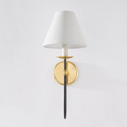 Hudson Valley Demarest Wall Sconce Aged Brass/Distressed Bronze detail view 3