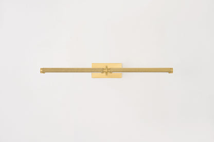 Hudson Valley Deptford 24" Picture Light in Aged Brass, room setting 1