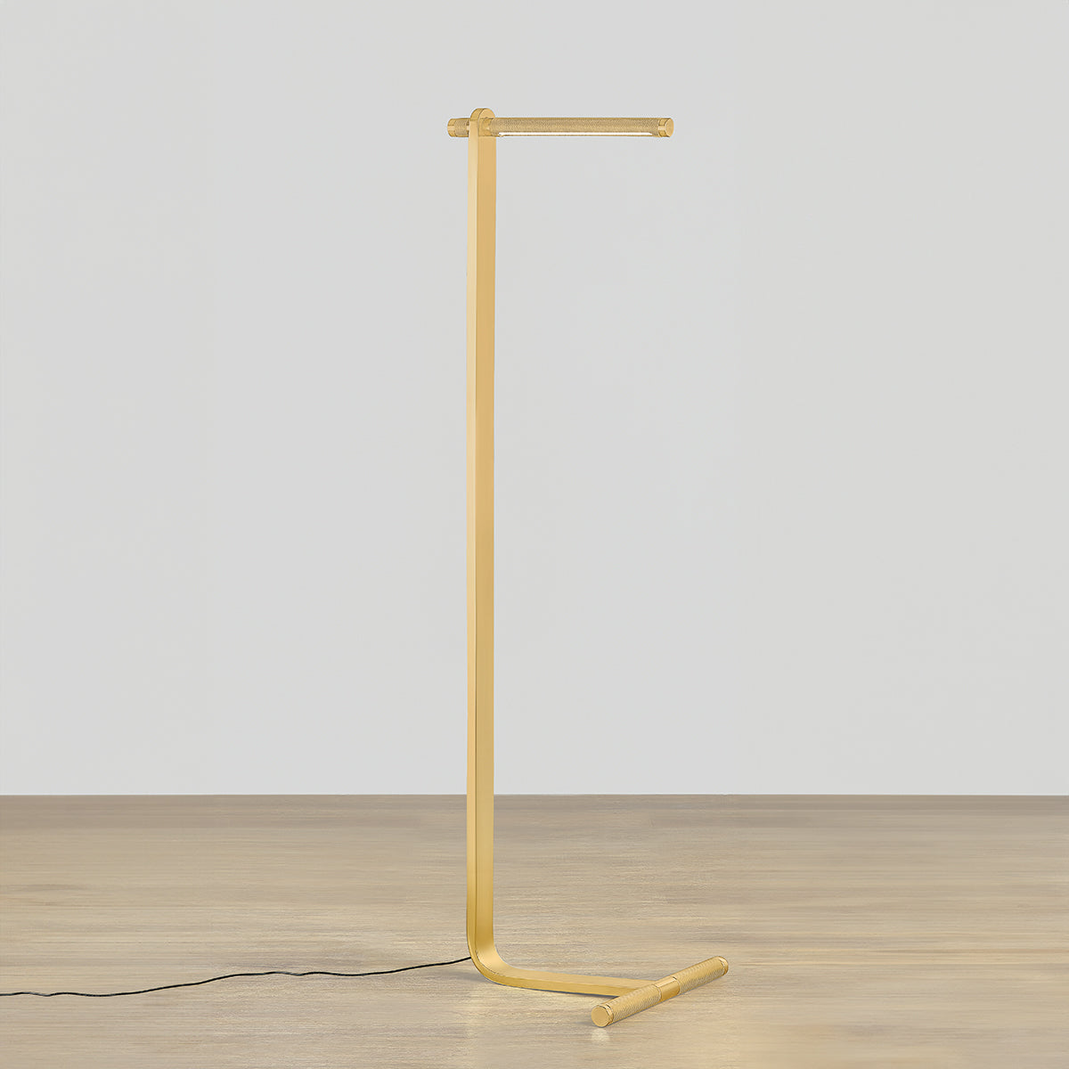 Hudson Valley Deptford Floor Lamp in Aged Brass, alternate view 1