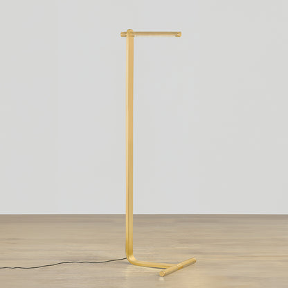 Hudson Valley Deptford Floor Lamp in Aged Brass, alternate view 1