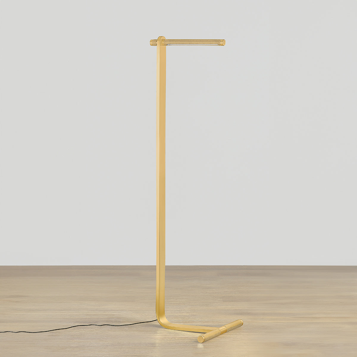 Hudson Valley Deptford Floor Lamp in Aged Brass, alternate view 2