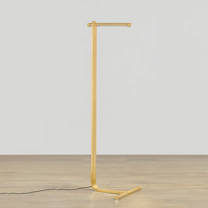 Hudson Valley Deptford Floor Lamp in Aged Brass, alternate view 2