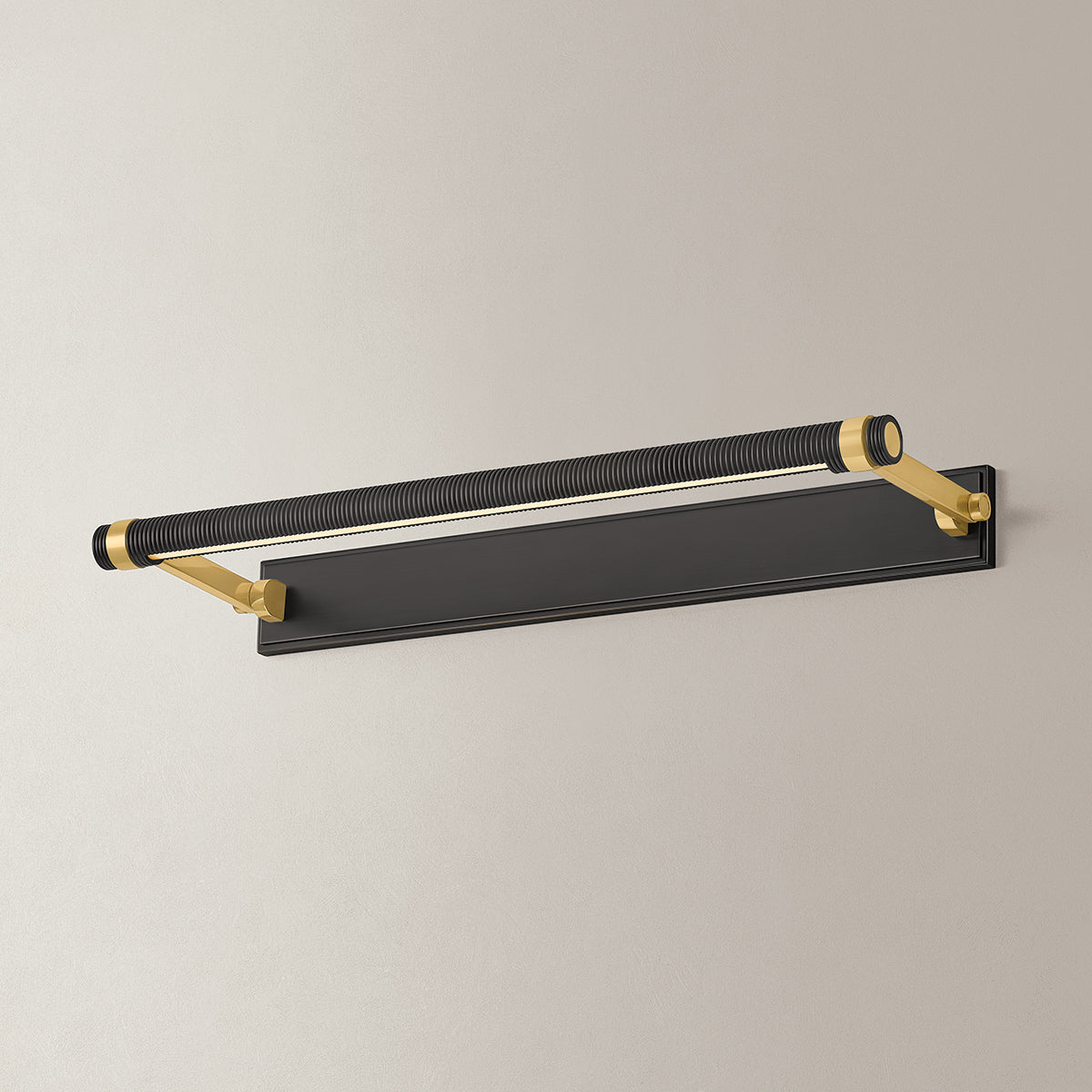 Hudson Valley Duell 24" Picture Light in Aged Brass, alternate view 2