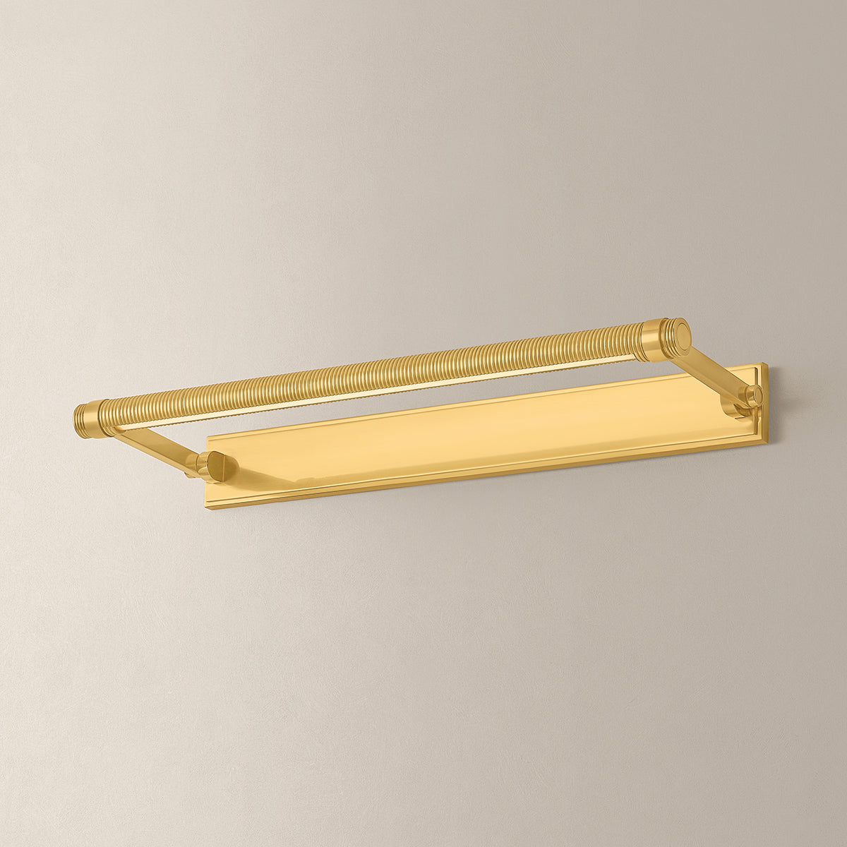 Hudson Valley Duell 24" Picture Light in Aged Brass, alternate view 4