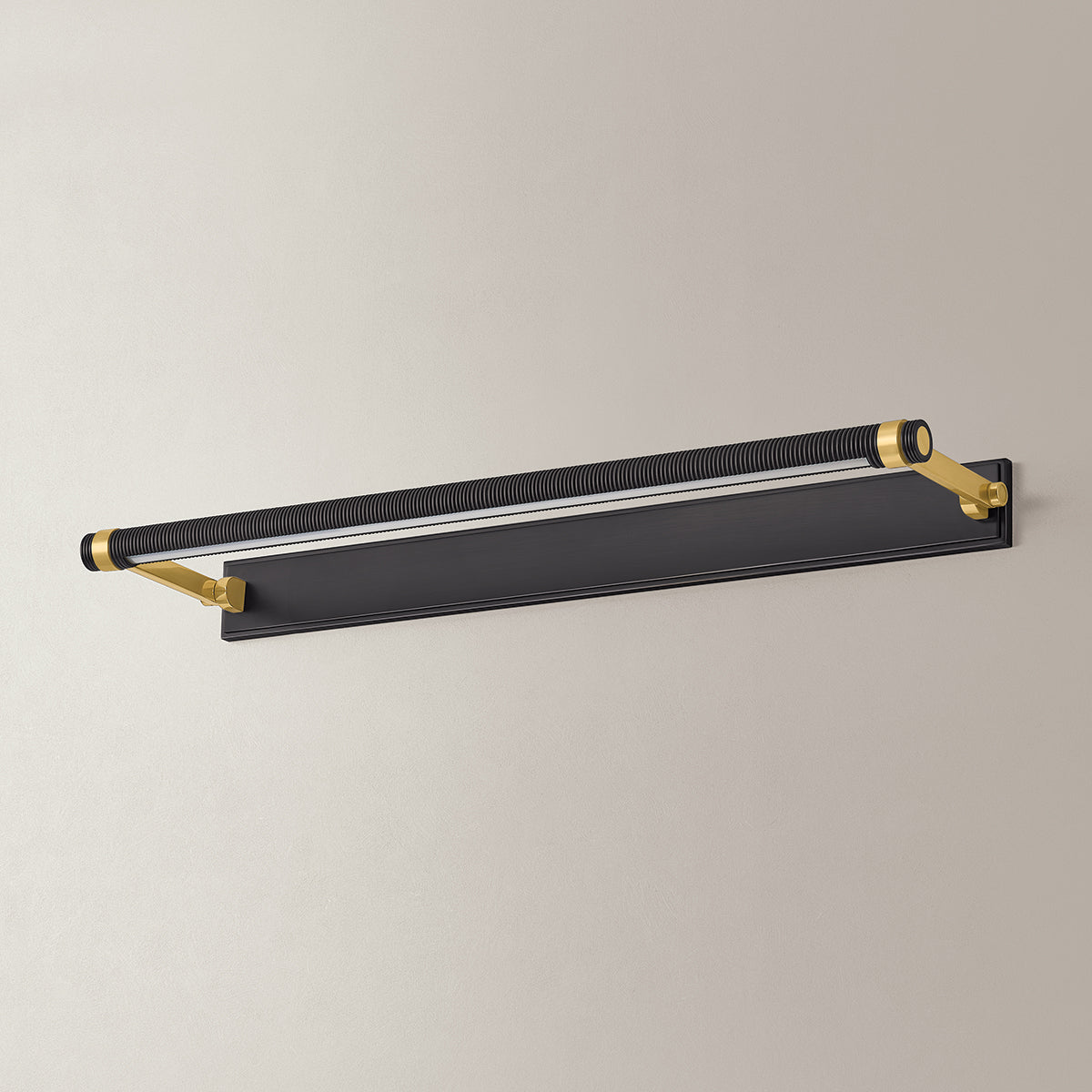 Hudson Valley Duell 30" Picture Light in Aged Brass, alternate view 1
