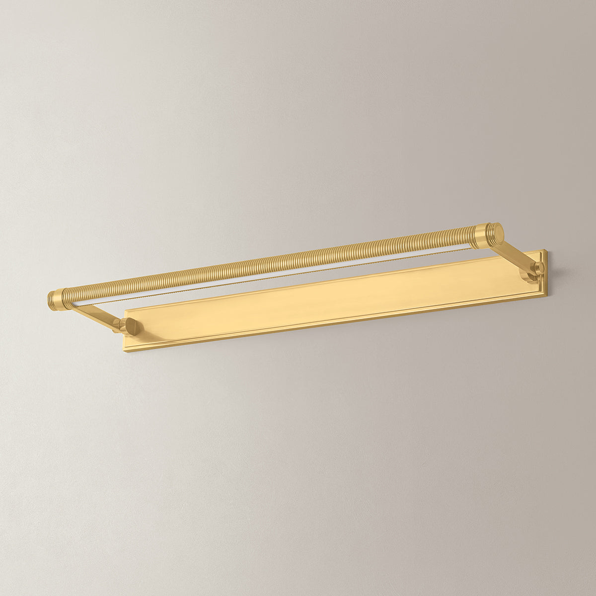 Hudson Valley Duell 30" Picture Light in Aged Brass, alternate view 3