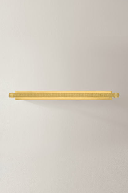 Hudson Valley Duell 30" Picture Light in Aged Brass, room setting 4