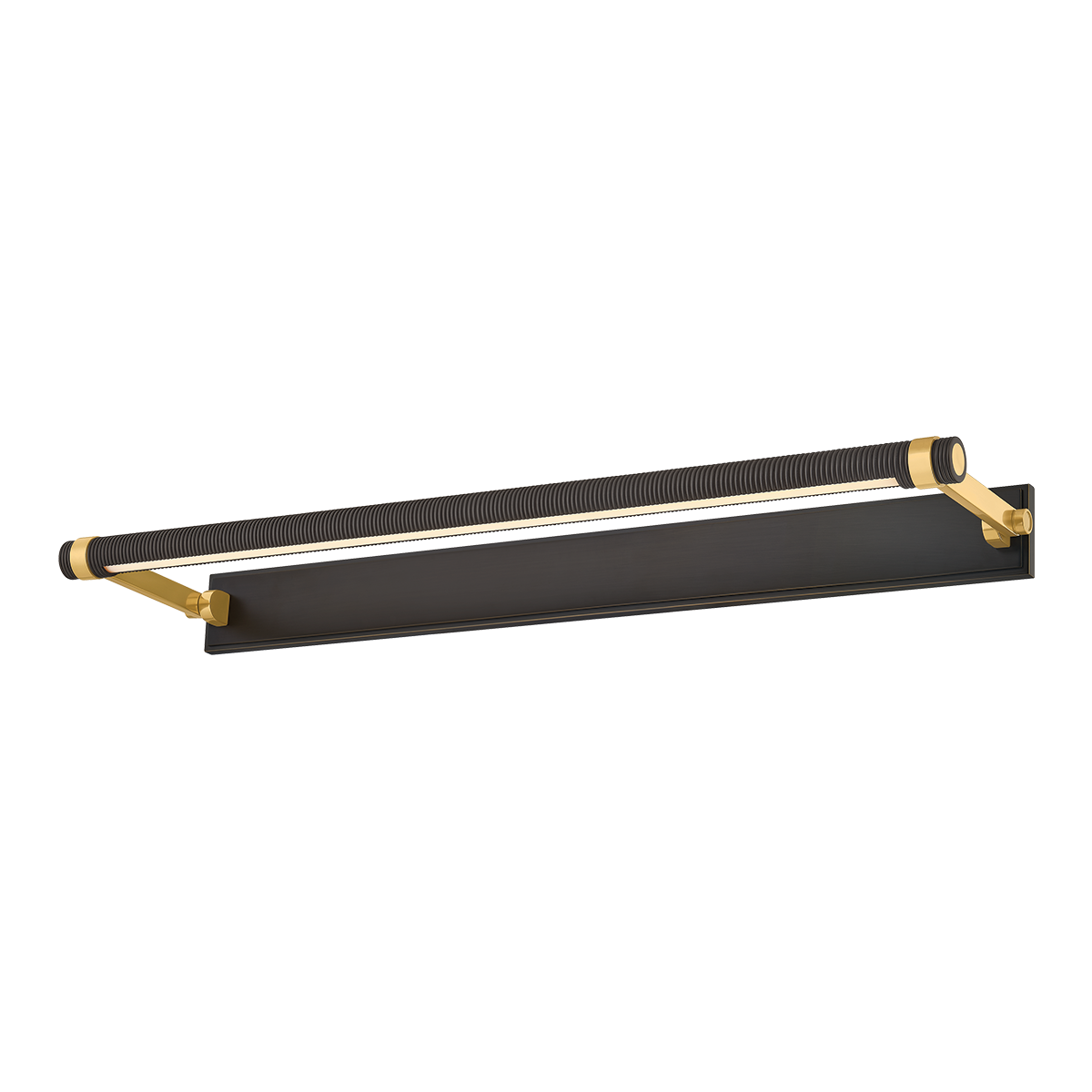 Hudson Valley Duell 30" Picture Light Aged Brass with Distressed Bronze